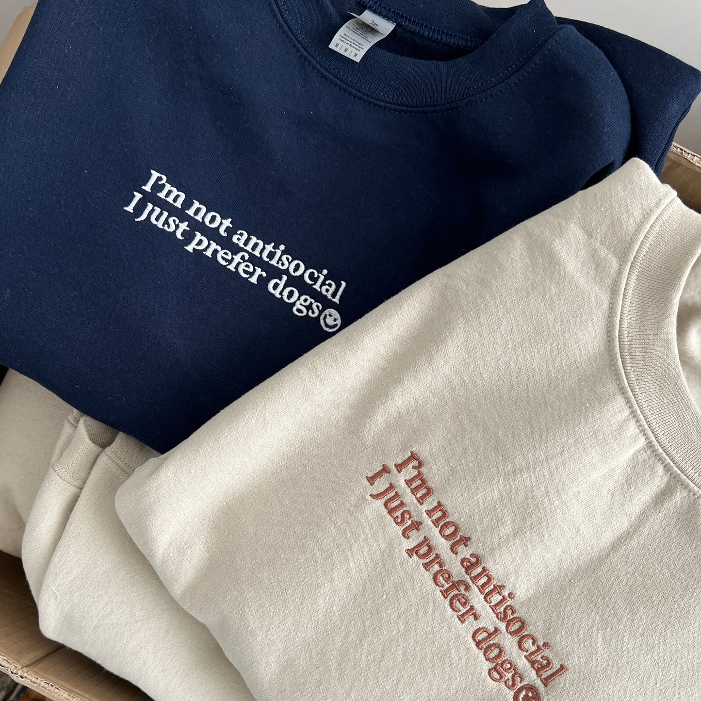 Embroidered Antisocial Crewneck